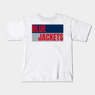 jackets blue team hockey Kids T-Shirt